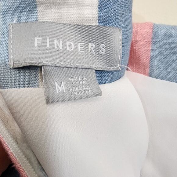 Anthropologie Finders keepers Rosetta wrap skirt striped with tie front size M - Picture 3 of 10